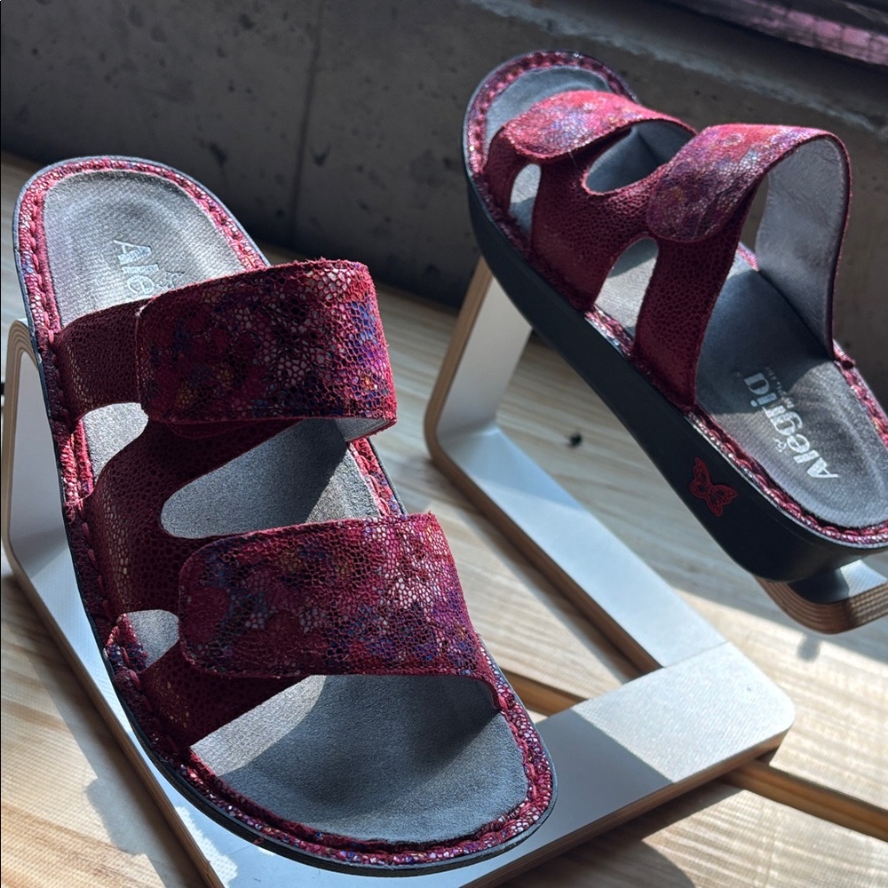 Alegria Women's Burgundy Sandals